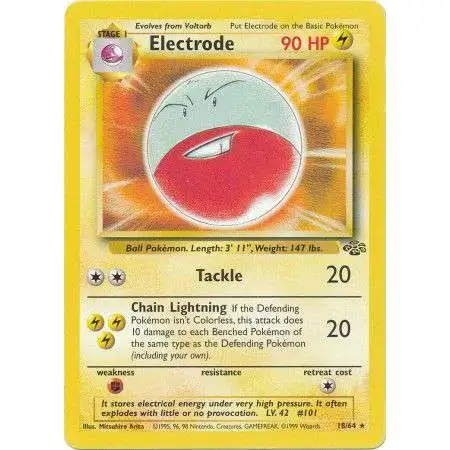 Pokemon Jungle Rare Electrode #18 [Heavily Played]