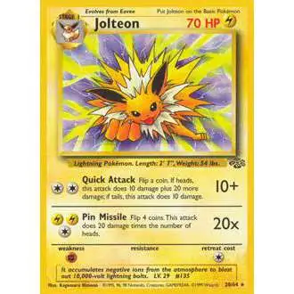 Pokemon Jungle Rare Jolteon #20 [Moderately Played]