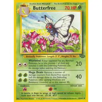 Pokemon Jungle Uncommon Butterfree #33 [Lightly Played]