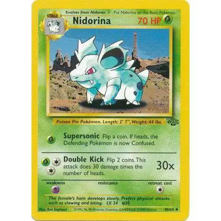 Pokemon Jungle Uncommon Nidorina #40 [Lightly Played]