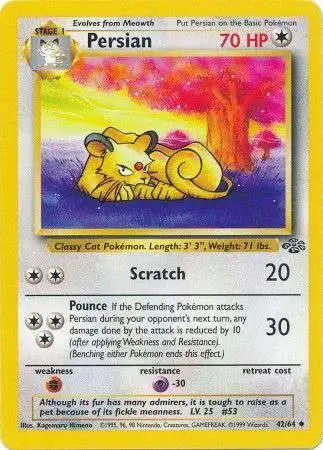 Pokemon Jungle Uncommon Persian #42
