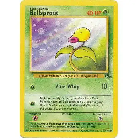 Pokemon Jungle Common Bellsprout #49 [Lightly Played]
