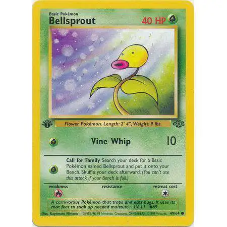 Pokemon Jungle Common Bellsprout #49 [1st Edition]