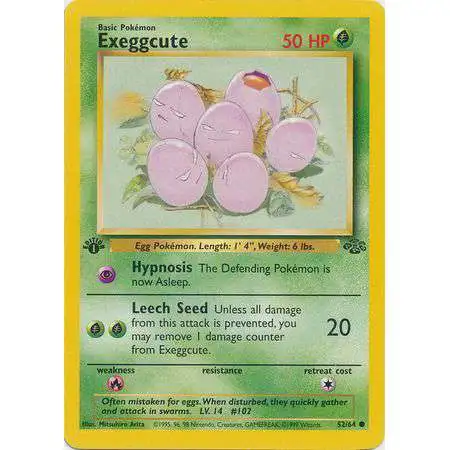 Pokemon Jungle Common Exeggcute #52 [1st Edition] [Lightly Played]