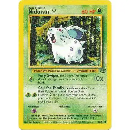 Pokemon Jungle Common Nidoran F #57