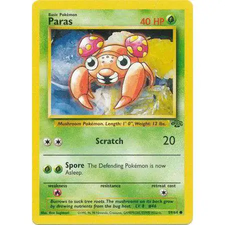 Pokemon Jungle Common Paras #59 [Lightly Played]