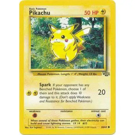 Pokemon Jungle Common Pikachu #60 [Lightly Played]