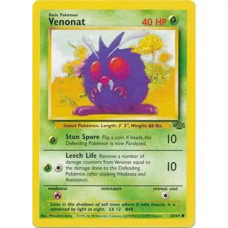 Pokemon Jungle Common Venonat #63