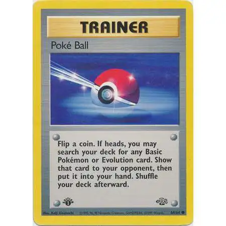 Pokemon Jungle Common Poke Ball #64 [1st Edition] [Moderately Played]