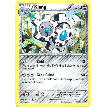 Pokemon Black & White Promo Cracked Ice Holo Klang #75