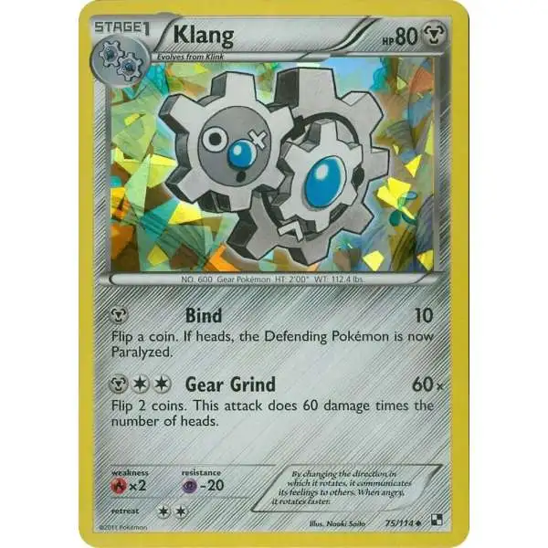 Pokemon Black & White Promo Promo Klang #75 [Cracked Ice Holo] [Lightly Played]