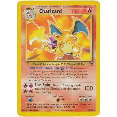 Pokemon Legendary Collection Rare Charizard #3 [Theme Deck Exclusive] [Heavily Played/HP]