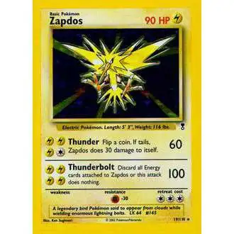 Pokemon Legendary Collection Holo Rare Zapdos #19 [Moderately Played]