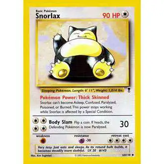 Pokemon Legendary Collection Uncommon Snorlax #64