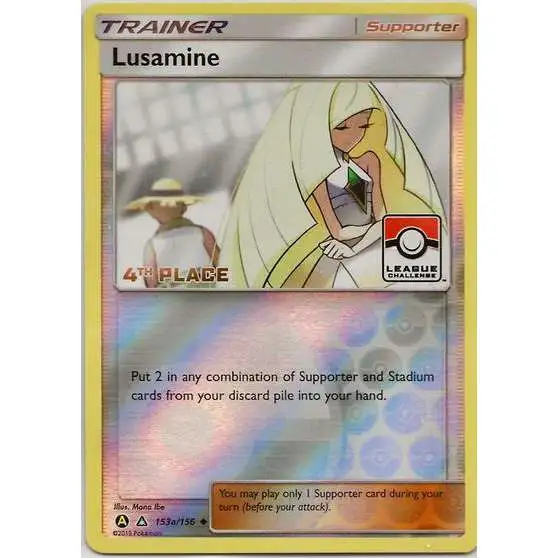 LUSAMINE 153A/156 3RD PLACE PROMO ALTERNATE NEAR MINT POKEMON TRADING CARD GAME 