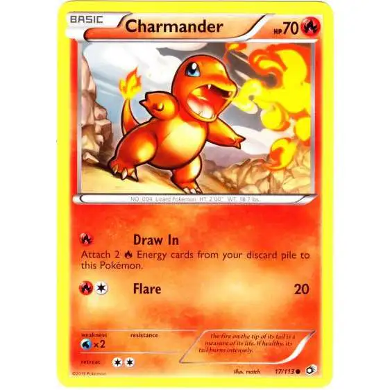 Pokemon Black & White Legendary Treasures Common Charmander #17