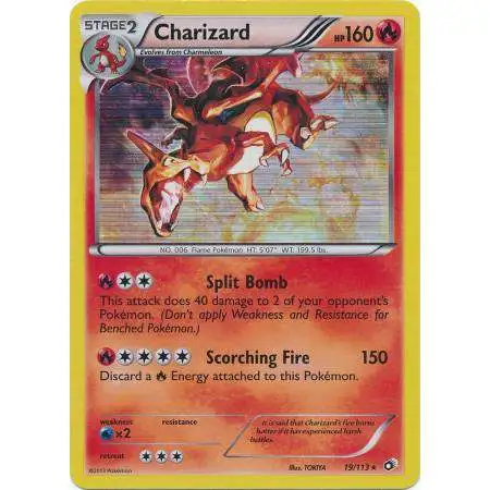 Pokemon Black & White Legendary Treasures Rare Holo Charizard #19