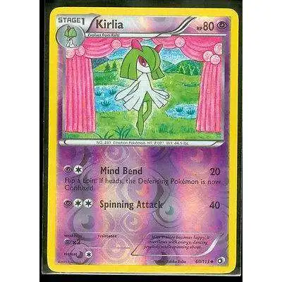 Pokemon Black & White Legendary Treasures Reverse Holo Kirlia #60 [Lightly Played]