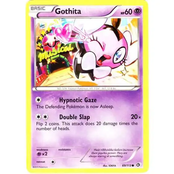 Pokemon Black & White Legendary Treasures Common Gothita #69