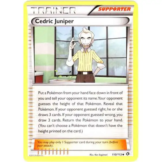 Pokemon Black & White Legendary Treasures Uncommon Cedric Juniper #110