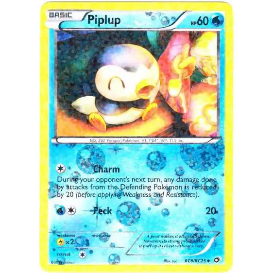 Pokemon Black & White Legendary Treasures Radiant Collection Uncommon Piplup RC6