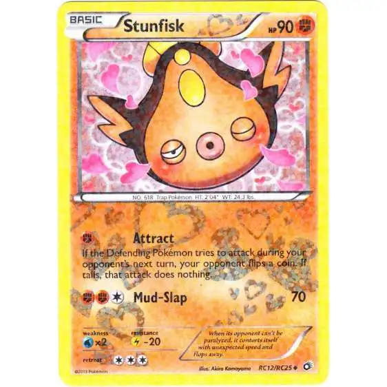 Pokemon Black & White Legendary Treasures Radiant Collection Uncommon Stunfisk RC12 [Lightly Played]
