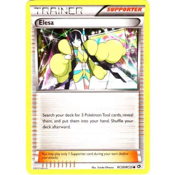 Pokemon Black & White Legendary Treasures Radiant Collection Common Elesa RC20