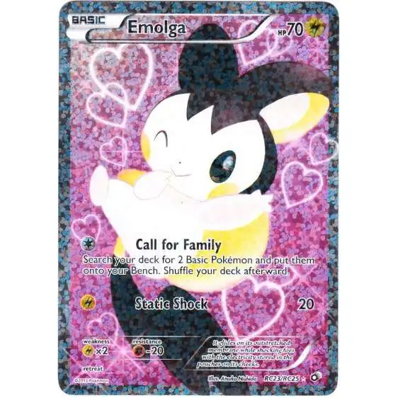 Pokemon Black & White Legendary Treasures Radiant Collection Ultra Rare Emolga RC23 [2013]