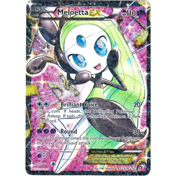 Pokemon Black & White Legendary Treasures Radiant Collection Ultra Rare Meloetta EX RC25 [Lightly Played]