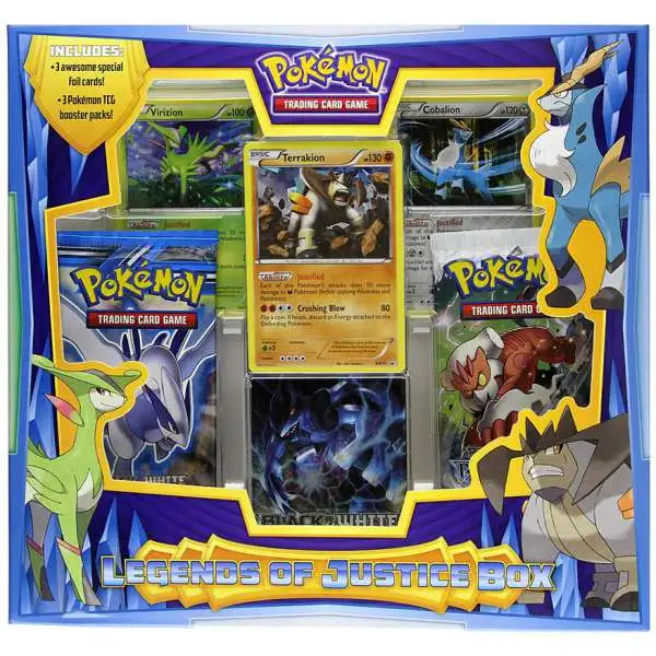 Pokemon Black & White Legends of Justice Box [3 Booster Packs & 3 Promo Cards]