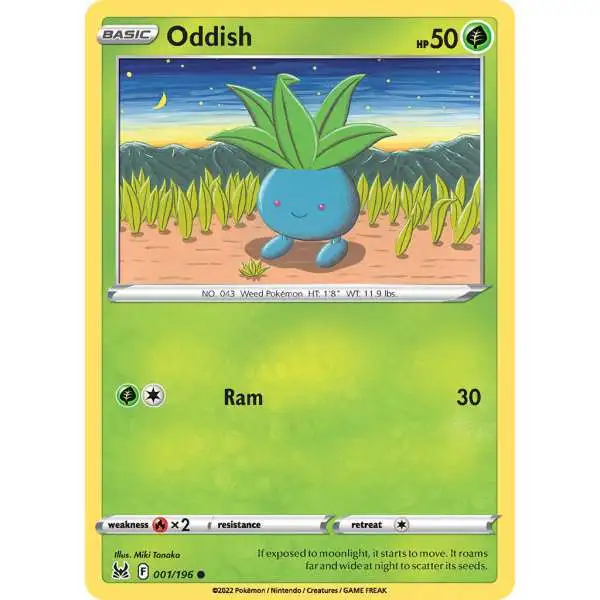 Pokemon Trading Card Game Lost Origin Common Oddish #1