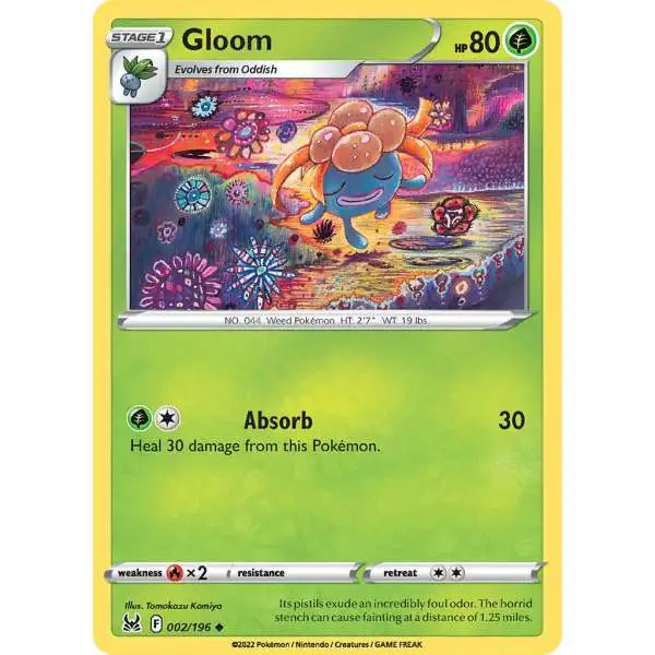 Pokemon Trading Card Game Lost Origin Common Gloom #2