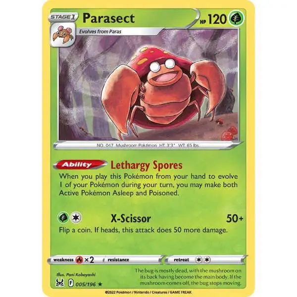 Pokemon Trading Card Game Lost Origin Uncommon Parasect #5