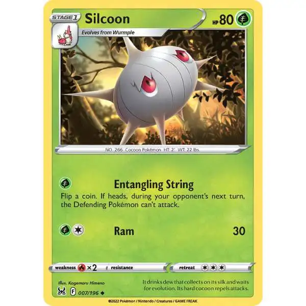 Pokemon Trading Card Game Lost Origin Uncommon Silcoon #7