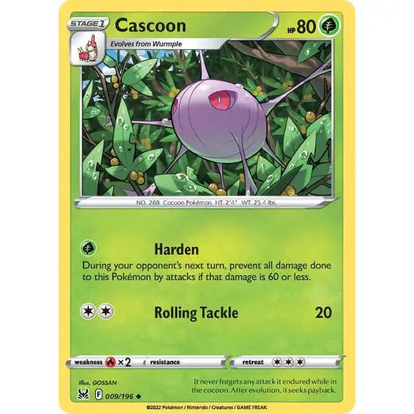 Pokemon Trading Card Game Lost Origin Uncommon Cascoon #9