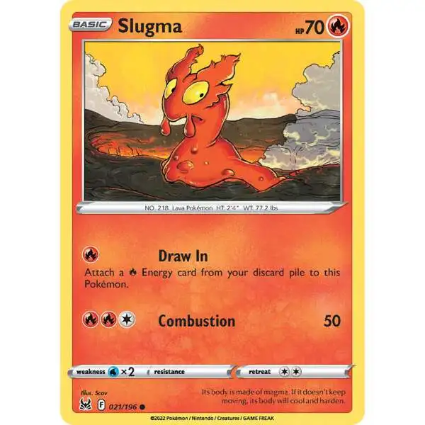 Pokemon Trading Card Game Lost Origin Common Slugma #21