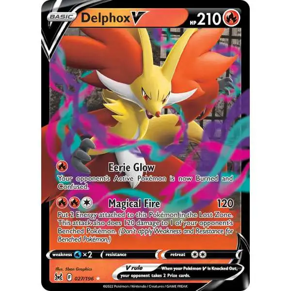 Pokemon Trading Card Game Lost Origin Ultra Rare Delphox V #27