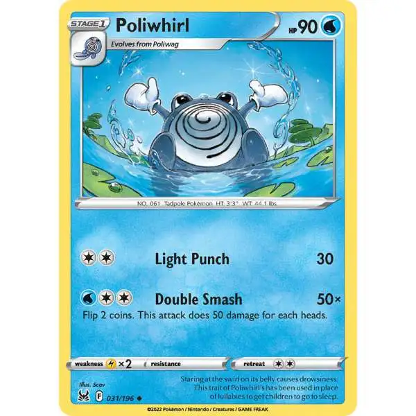 Pokemon Trading Card Game Lost Origin Common Poliwhirl #31
