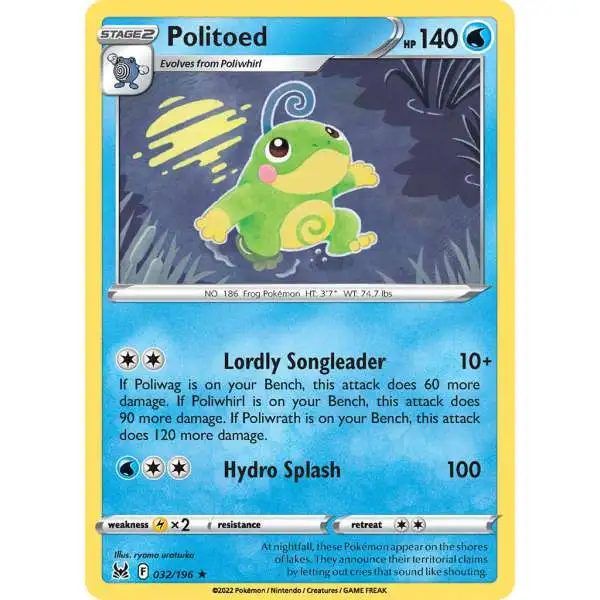 Pokemon Trading Card Game Lost Origin Rare Politoed #32