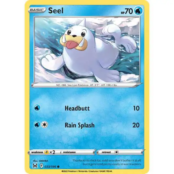 Pokemon Trading Card Game Lost Origin Common Seel #33