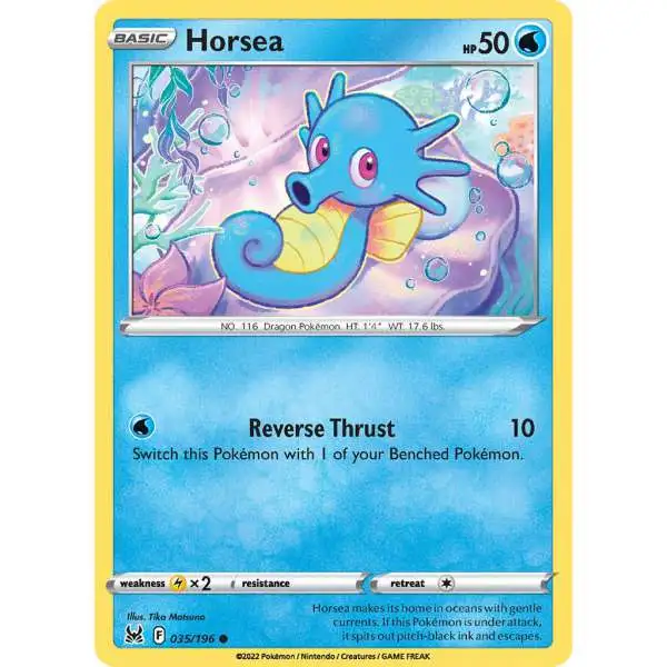 Pokemon Trading Card Game Lost Origin Common Horsea #35