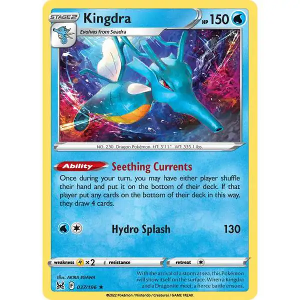 Pokemon Trading Card Game Lost Origin Holo Rare Kingdra #37