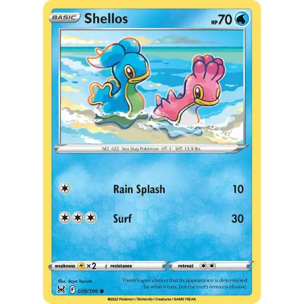 Pokemon Trading Card Game Lost Origin Common Shellos #39