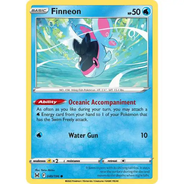 Pokemon Trading Card Game Lost Origin Common Finneon #40