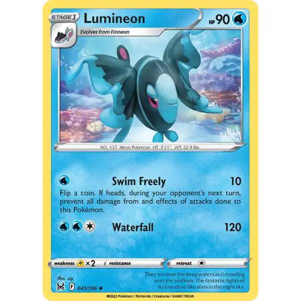Pokemon Trading Card Game Lost Origin Uncommon Lumineon #41