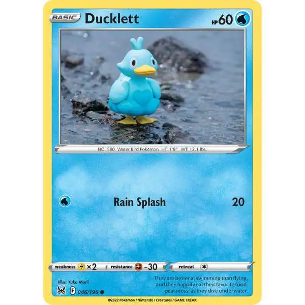 Pokemon Trading Card Game Lost Origin Common Ducklett #46