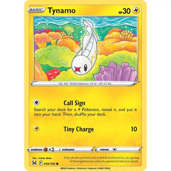 Pokemon Trading Card Game Lost Origin Common Tynamo #59