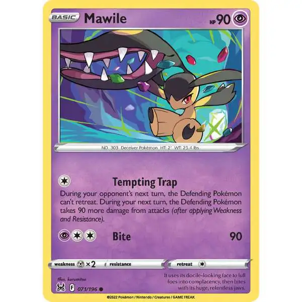 Pokemon Trading Card Game Lost Origin Common Mawile #71