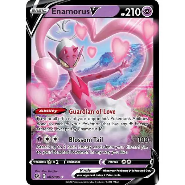 Pokemon Trading Card Game Lost Origin Ultra Rare Enamorus V #82