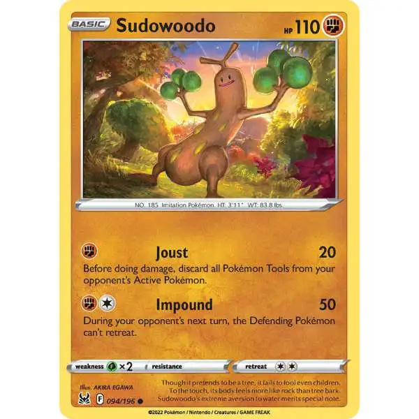 Pokemon Trading Card Game Lost Origin Common Sudowoodo #94